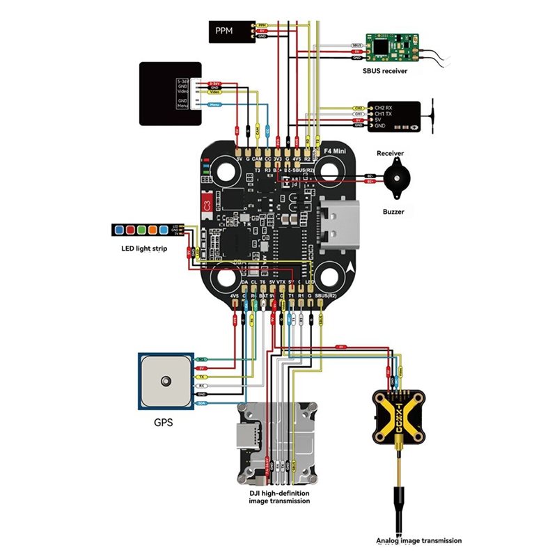F405 Flight Controller - SpeedyBee F405 미니 스택 플라이트 컨트롤러