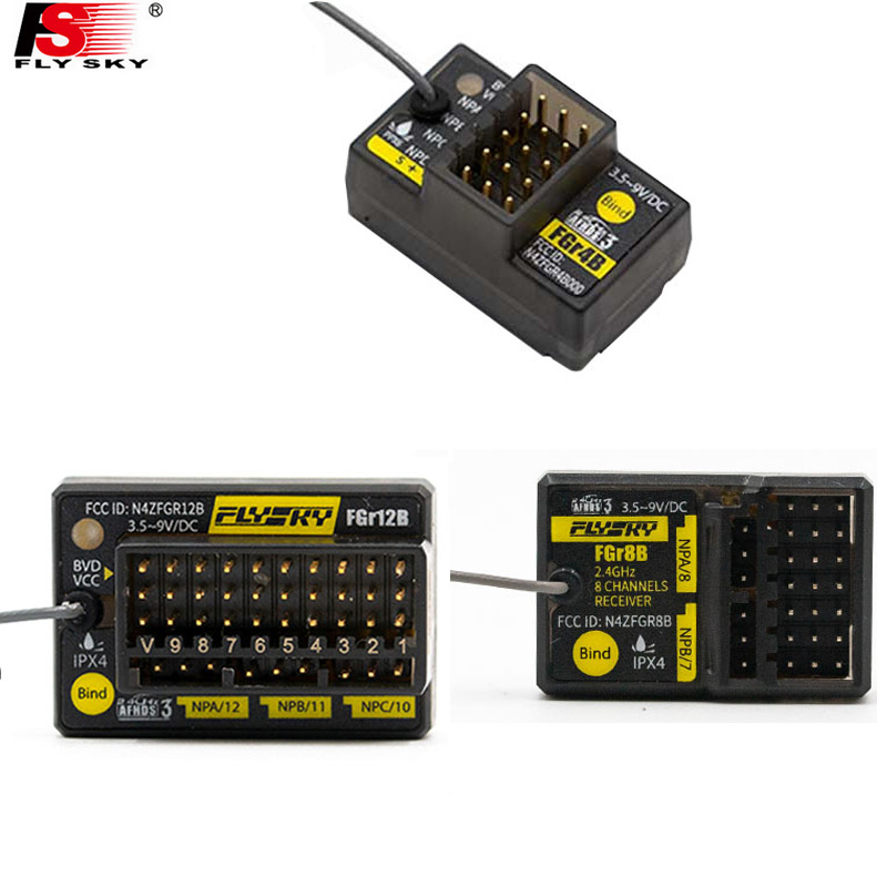Radio Transmitter 2.4Ghz - Flysky FGr4B FGr8B FGr12B PL18 /