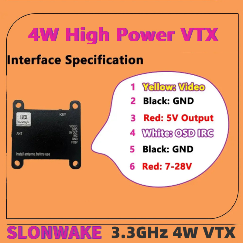 SLONWAKE FPV 3.3G 16채널 4000mW  - Rc Transmitter 리뷰 및 가격