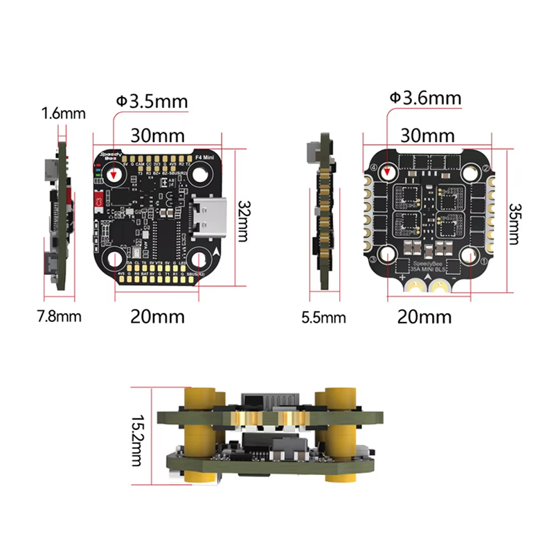 스피디비 F4 미니 플라이트 컨트롤 & BLS 35A  - F405 Flight Controller 리뷰 및 가격