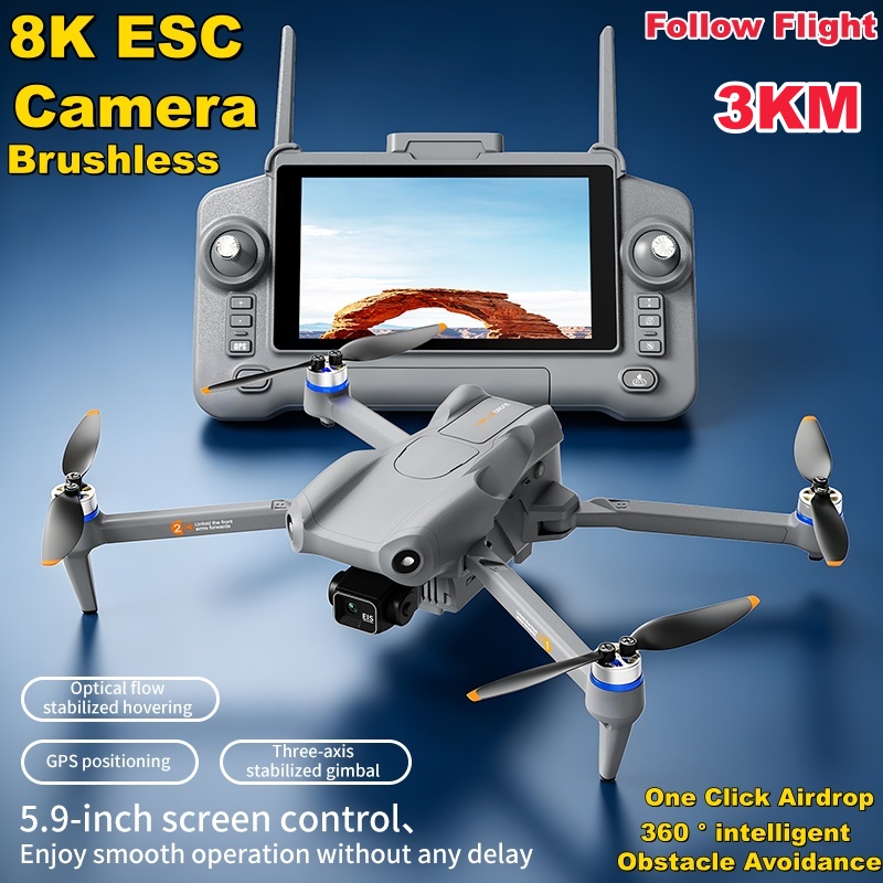5.9인치 터치스크린, 3축 짐벌, 8K ESC 카메라 - 4 In 1 Esc 리뷰 및 가격