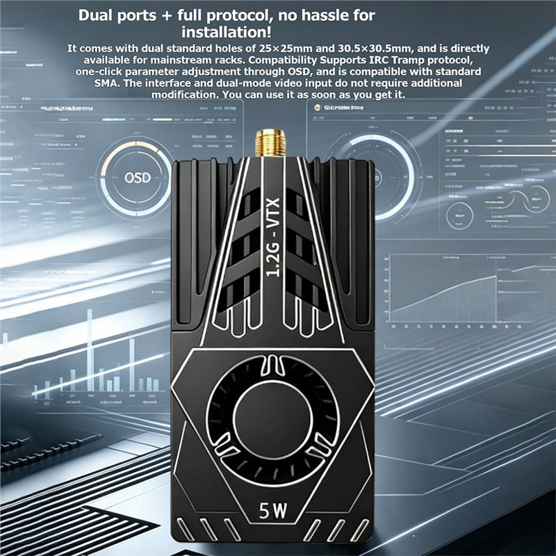 FPV 비디오 송신기용 VTX 1.2Ghz 5W 안테나 - Rc Transmitter 리뷰 및 가격