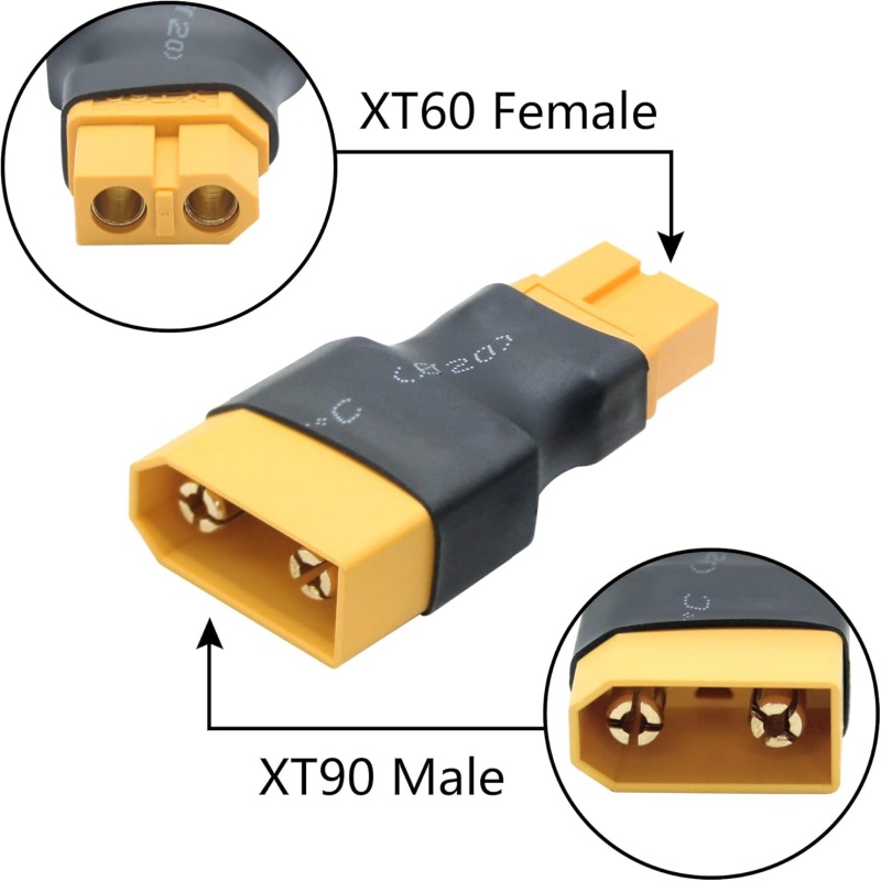 XT90-XT60 어댑터 2개, 금도금 처리, 스파크  - Drone Battery Charger 리뷰 및 가격