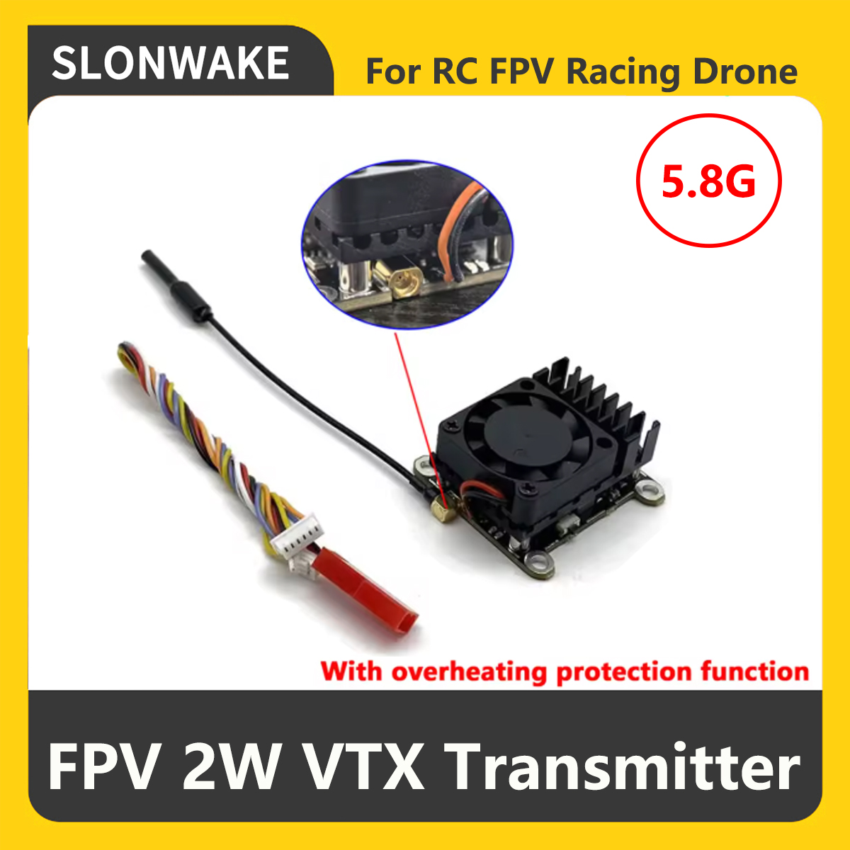 SLONWAKE 5.8G 2000mW FPV VTX 송 - Rc Transmitter 리뷰 및 가격
