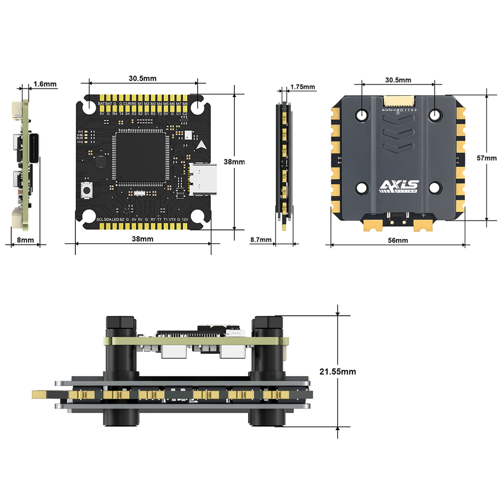 Axisflying Argus Pro ECO F722  - F722 Flight Controller 리뷰 및 가격