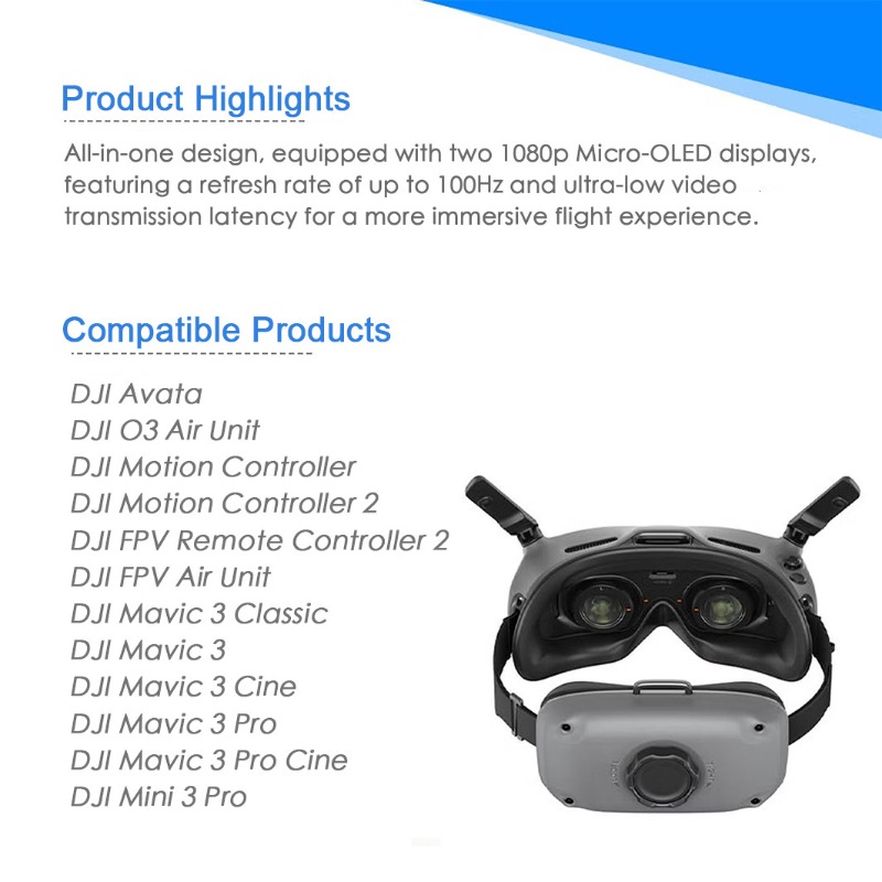거의 새것과 같은 상태의 DJI FPV 고글 인테그라  - Dji Goggles 리뷰 및 가격